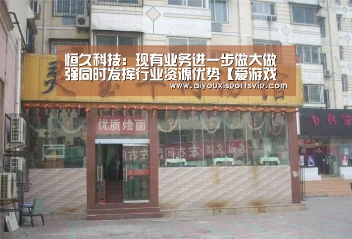恒久科技:现有业务进一步做大做强同时发挥行业资源优势【爱游戏百家乐】(图4) 爱游戏平台